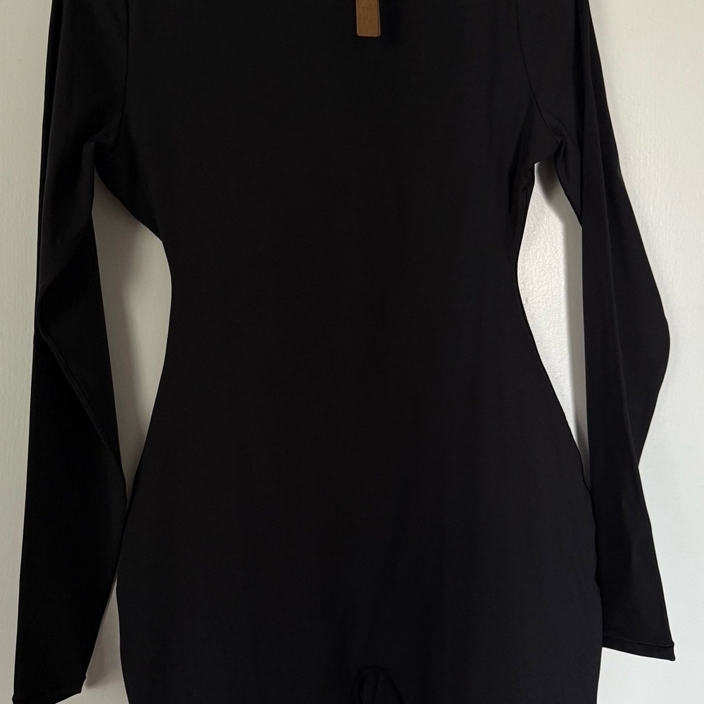 SKIMS Black Long Sleeve Jumpsuit - Picture 2 of 2
